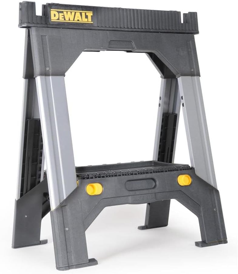 DEWALT Adjustable Metal Legs Sawhorse for Versatile Work Support