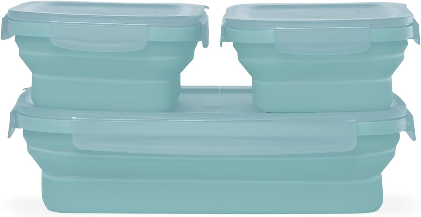Drip EZ Secondz Collapsible Food Storage Containers for Meal Prep