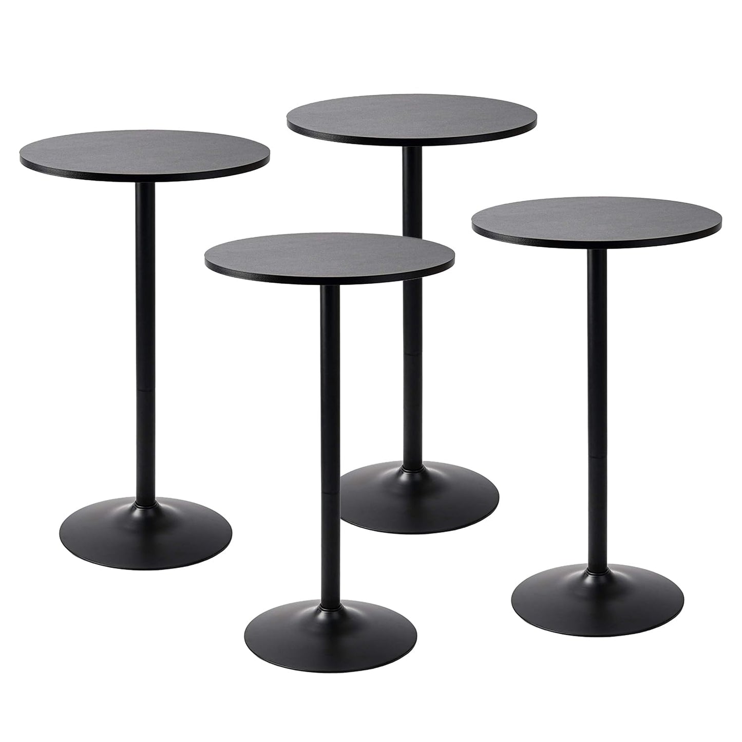 Modern 4pk Black Bar Height Pub Table Set by Pearington