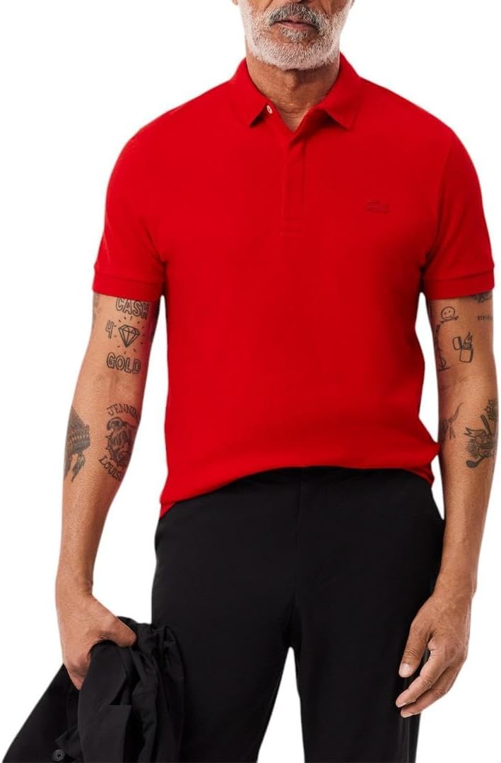 Lacoste Men's Stretch Cotton Paris Polo for Stylish Comfort
