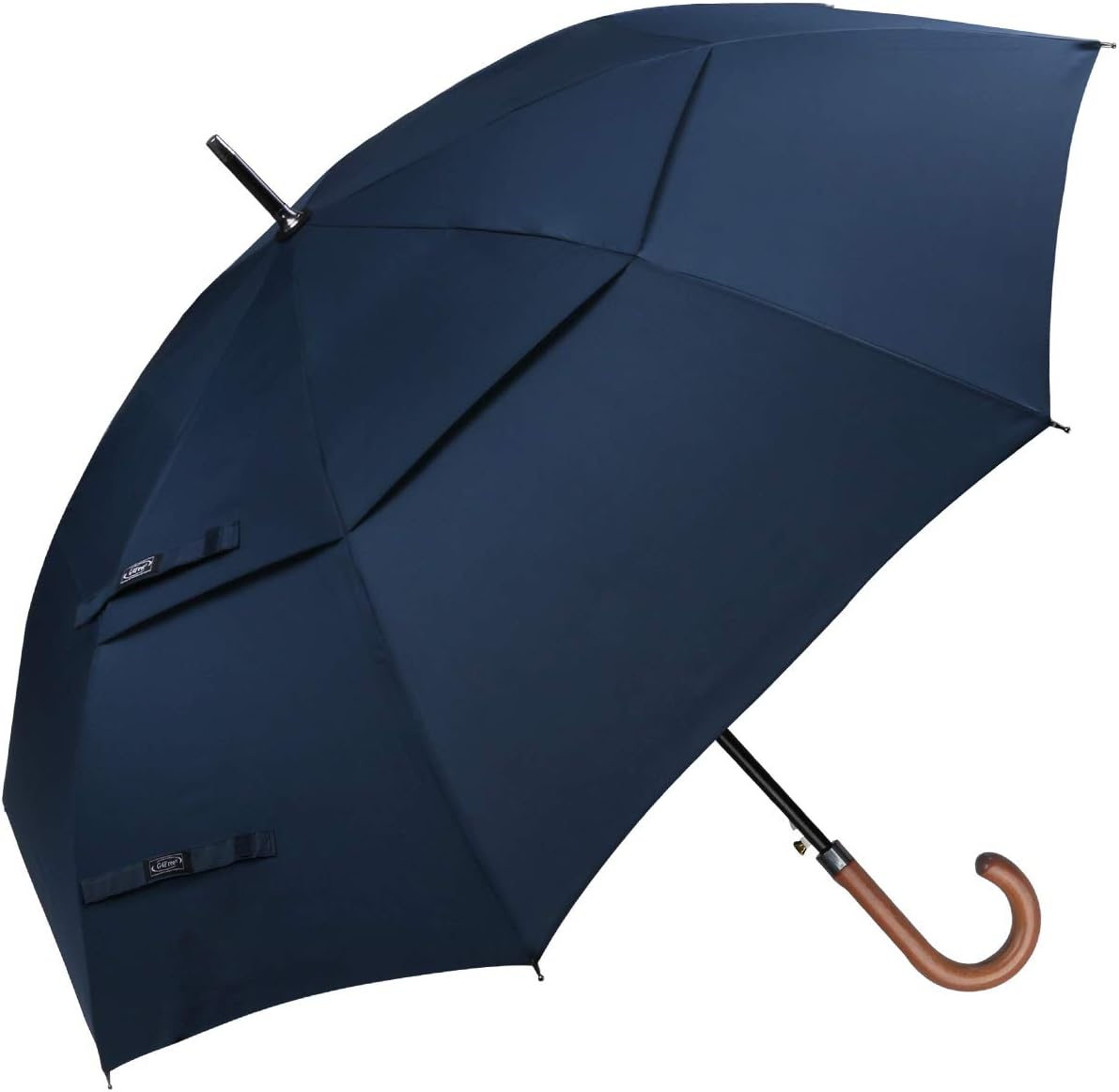 G4Free 52/62inch Wooden J Handle Golf Umbrella for All Weather