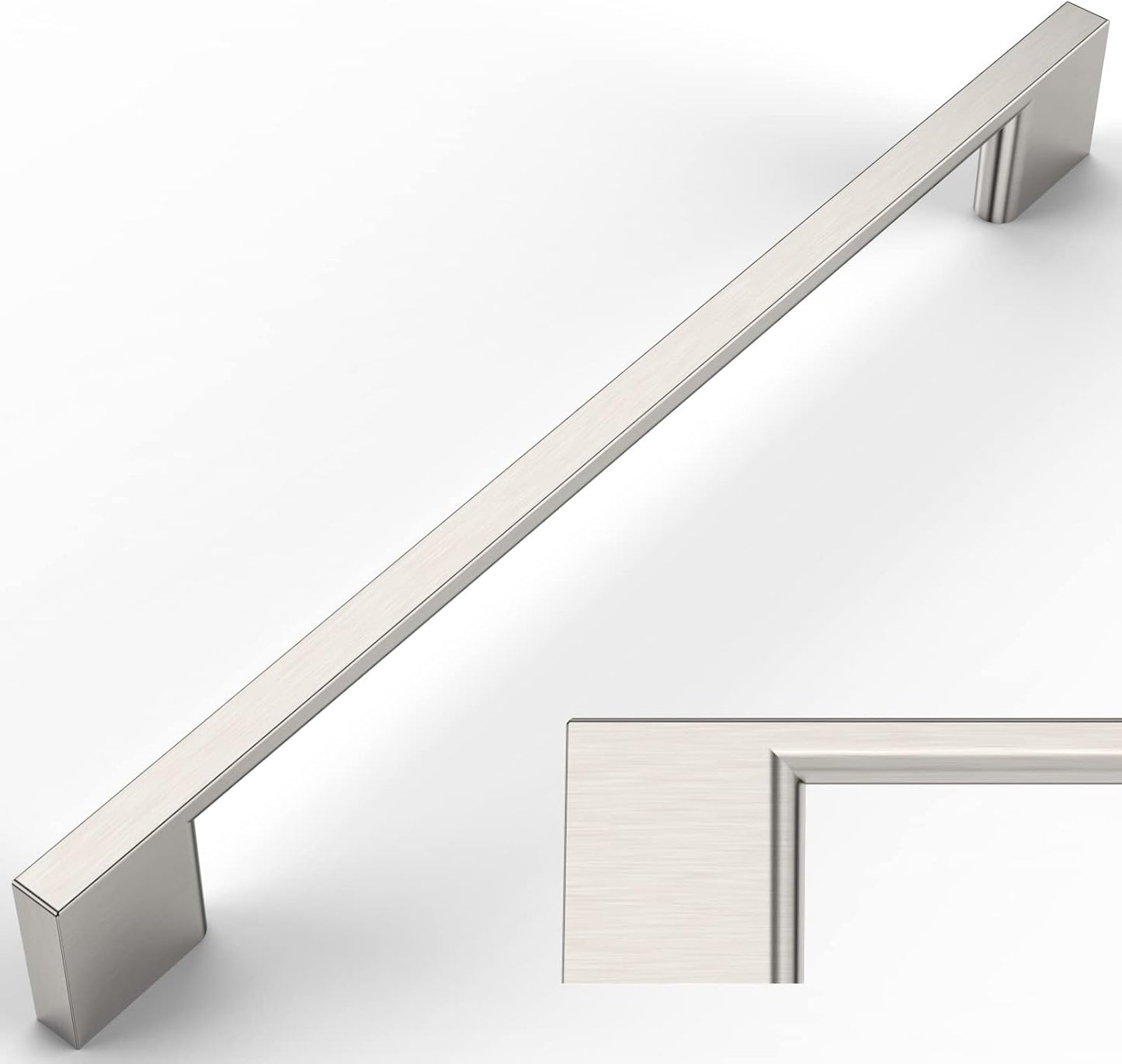 Amerdeco 6 Pack Brushed Satin Nickel Cabinet Pulls Review