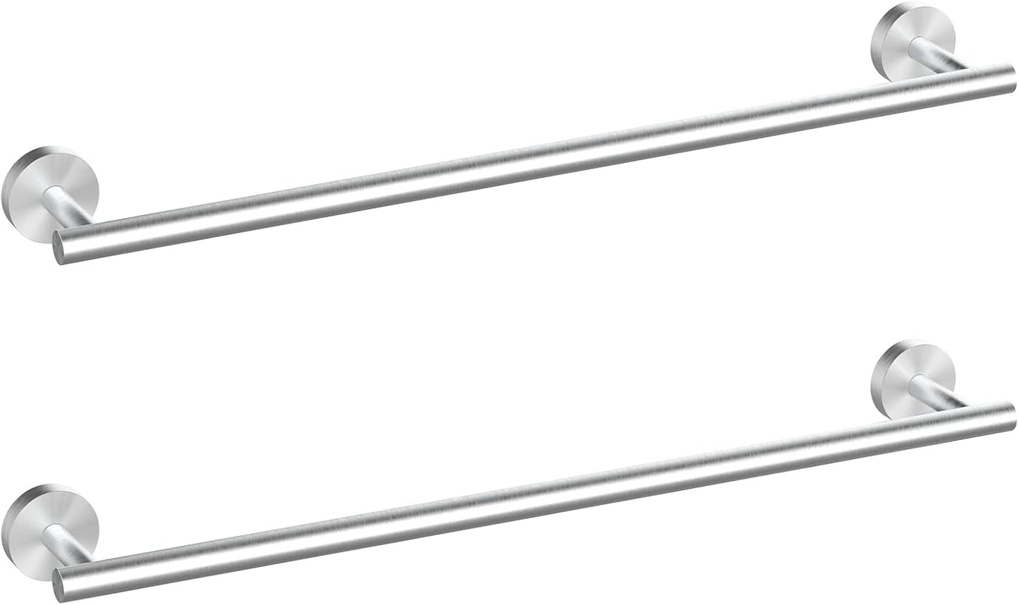 Cilee 24 Inch Brushed Nickel Bathroom Towel Bar Set for Style