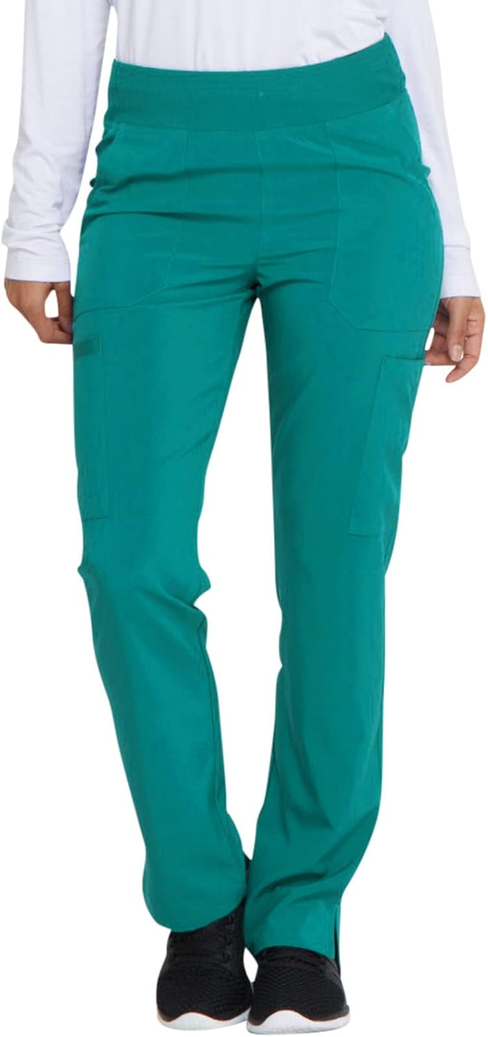 Yoga-Inspired Pull-On Scrubs for Women with Four-Way Stretch