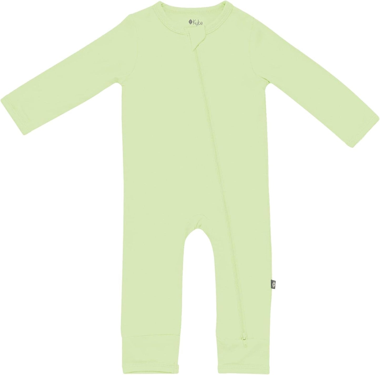 KYTE BABY Unisex Bamboo Zippered Rompers for Infants 0-24 Months