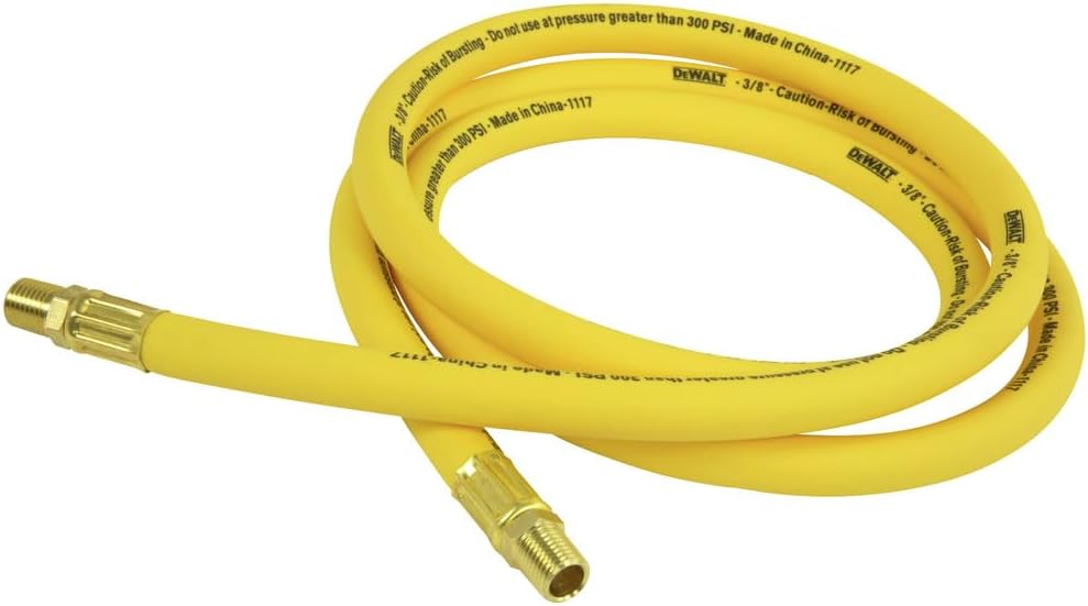 DEWALT Premium Hybrid Lead-In Hose 3/8 x 6 - Flexible & Durable