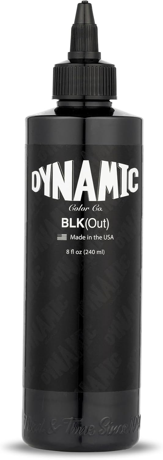BLKout Tattoo Ink for Blackout Tattoos and Heavy Black Work