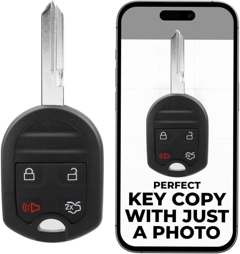 Cut Remote Key Fob Replacement for Ford Models 2005-2014