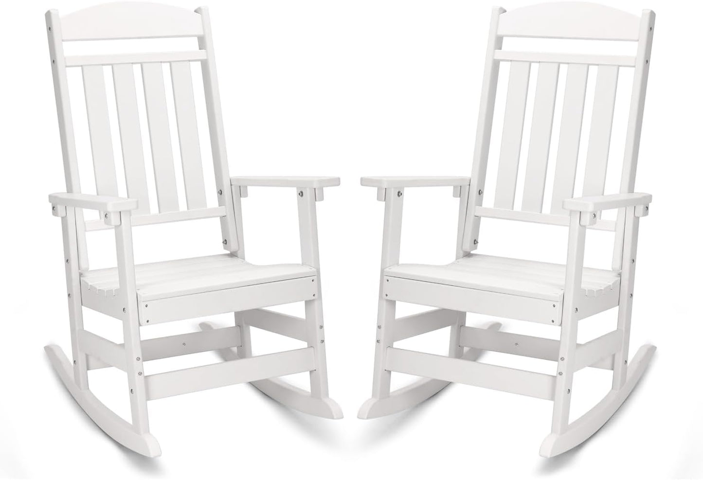 Set of 2 Weather-resistant Rocking Chairs: FOOWIN Patio Rockers