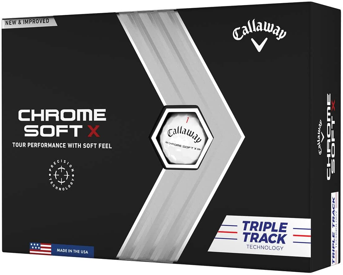 Callaway Golf Chrome Soft X Golf Balls for Precision Play
