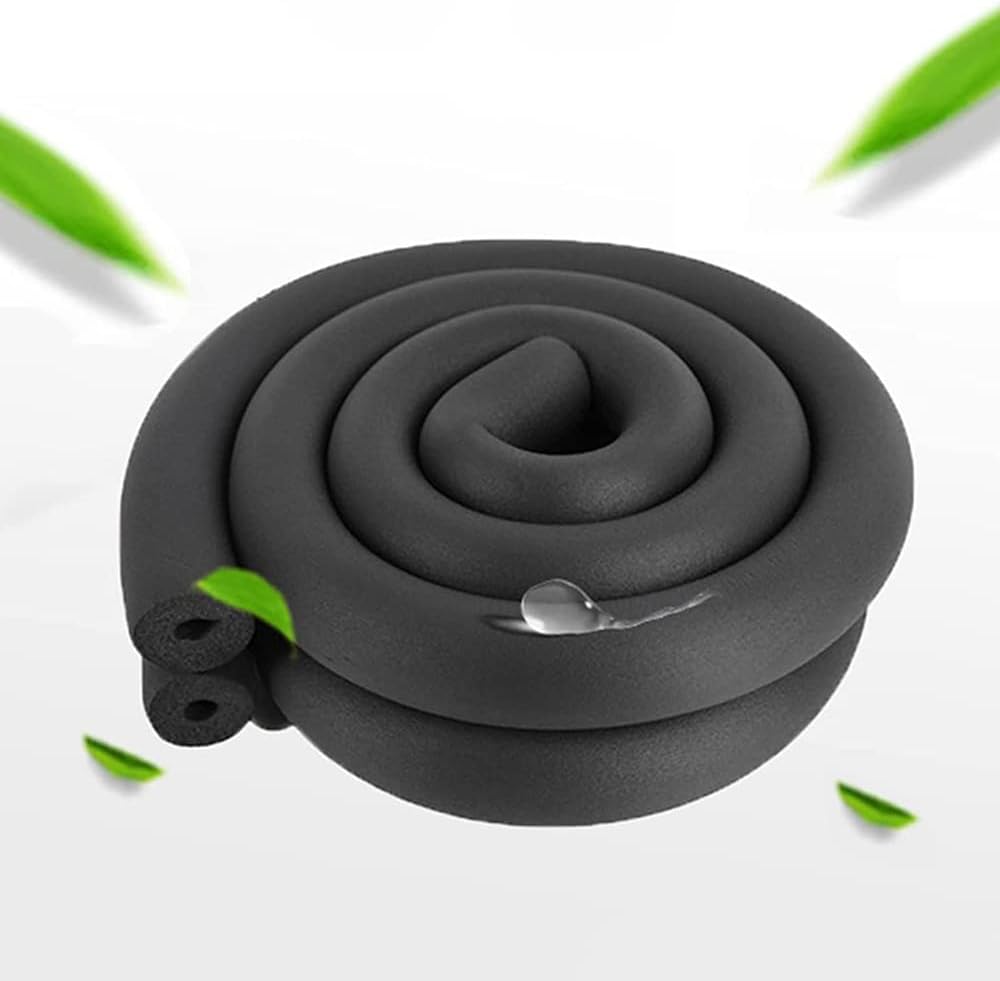 6ft Rubber Pipe Insulation: 20mm Thick Foam, Heat Preservation Waterproof