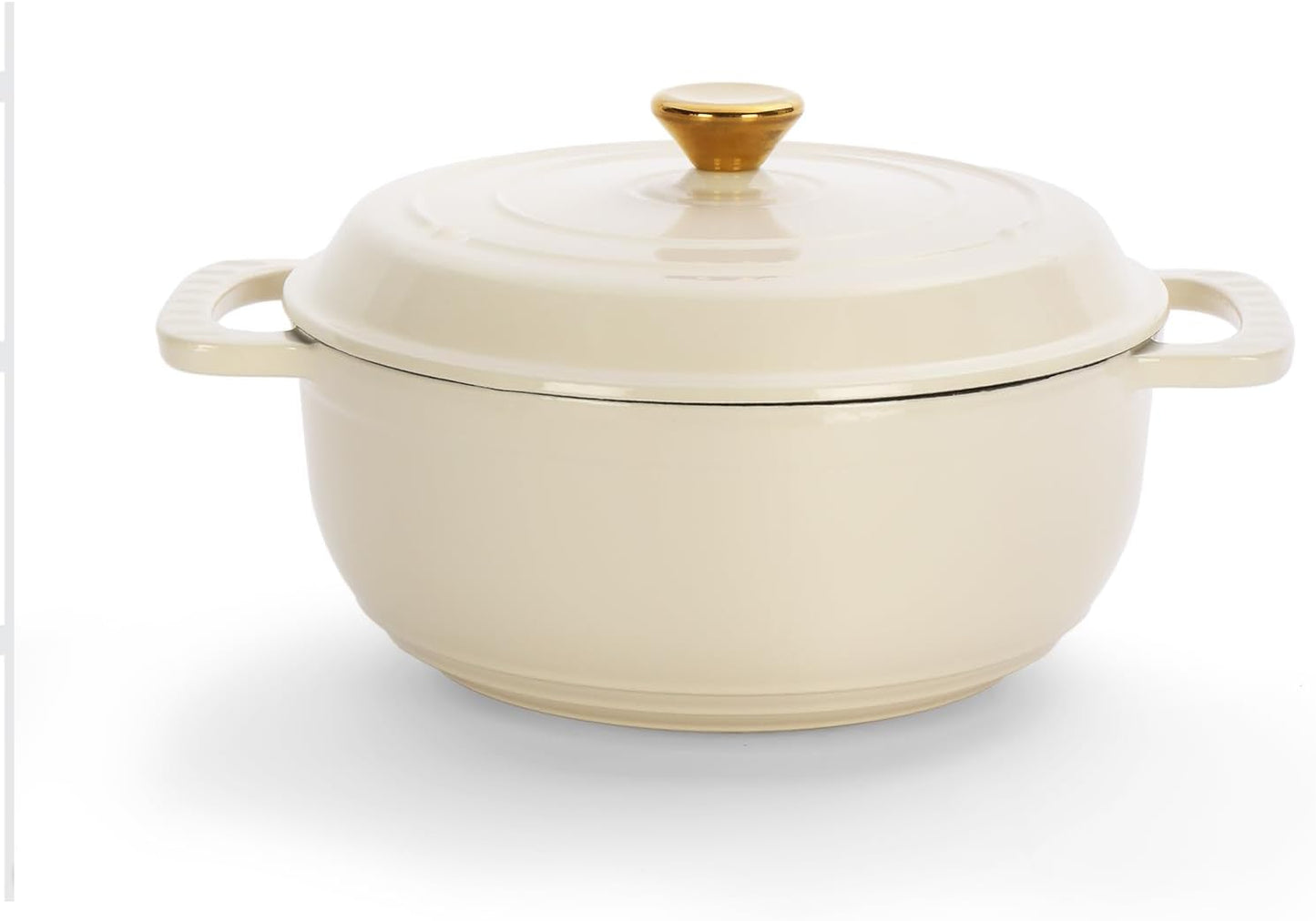 ROVSUN 5 Quart Enameled Cast Iron Dutch Oven for Versatile Cooking