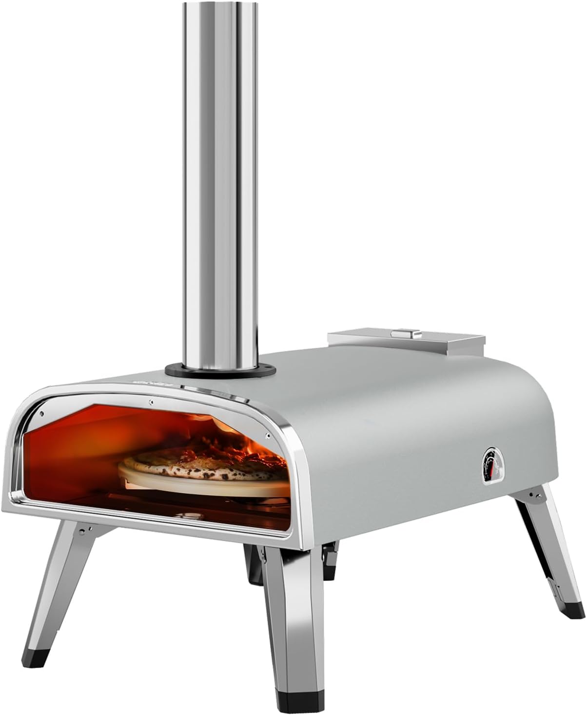 Outdoor Pizza Oven with Rotatable Stone for Perfect Cooking