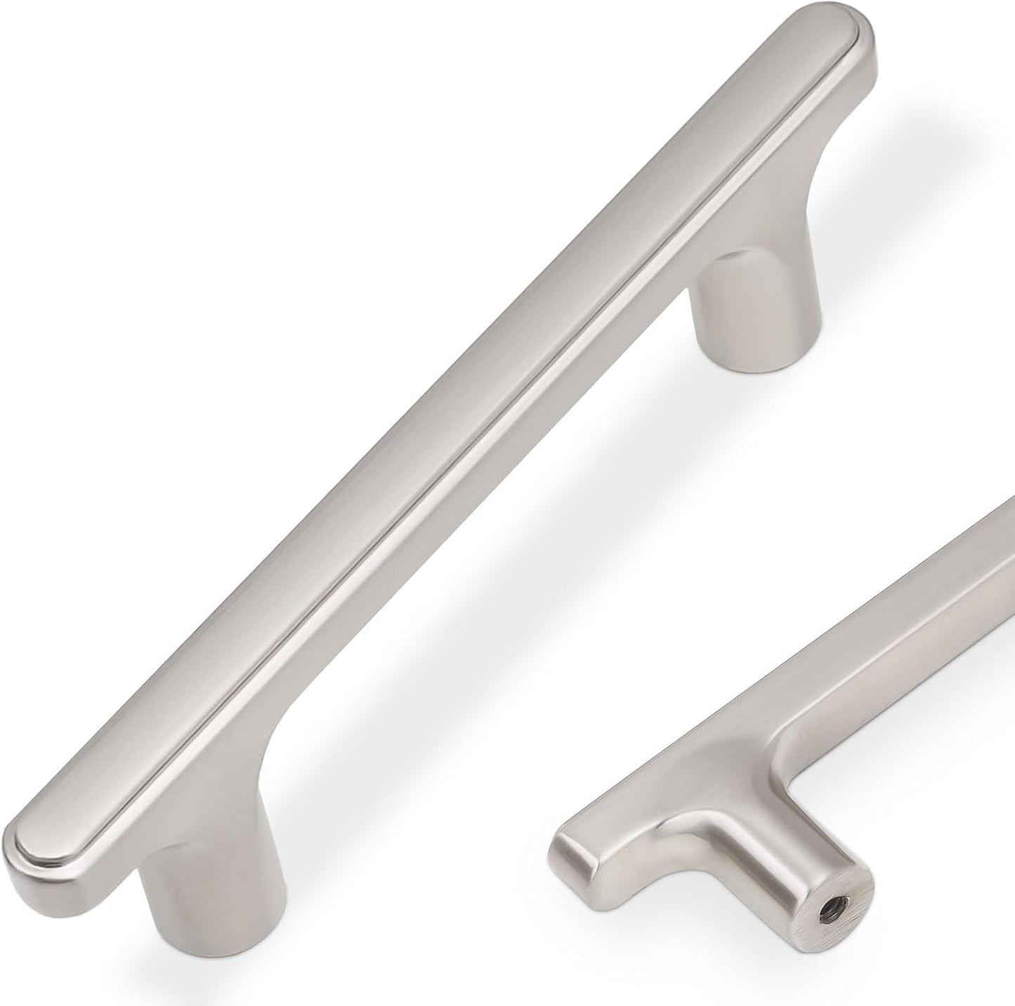 COTYKILEY 10 Pack 3 Inch Brushed Satin Nickel Cabinet Handles