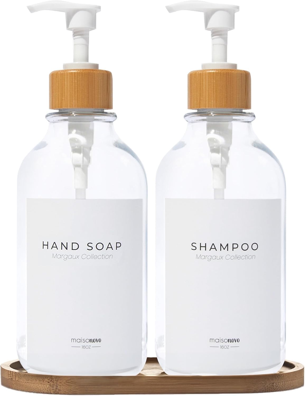 Elegant Maisonovo Plastic Soap Dispenser Set for Kitchen & Bath