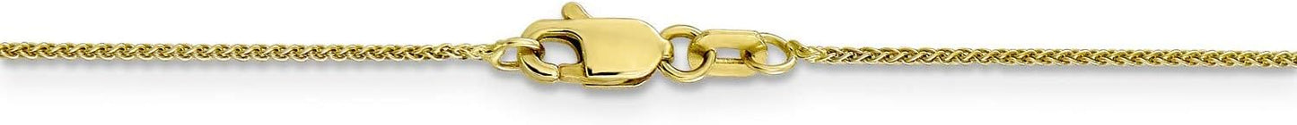 10k Yellow Gold Wheat Spiga Chain Necklace Bracelet Anklet