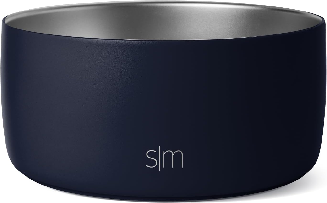 Simple Modern Stainless Steel Pet Water Bowl for Dogs & Cats