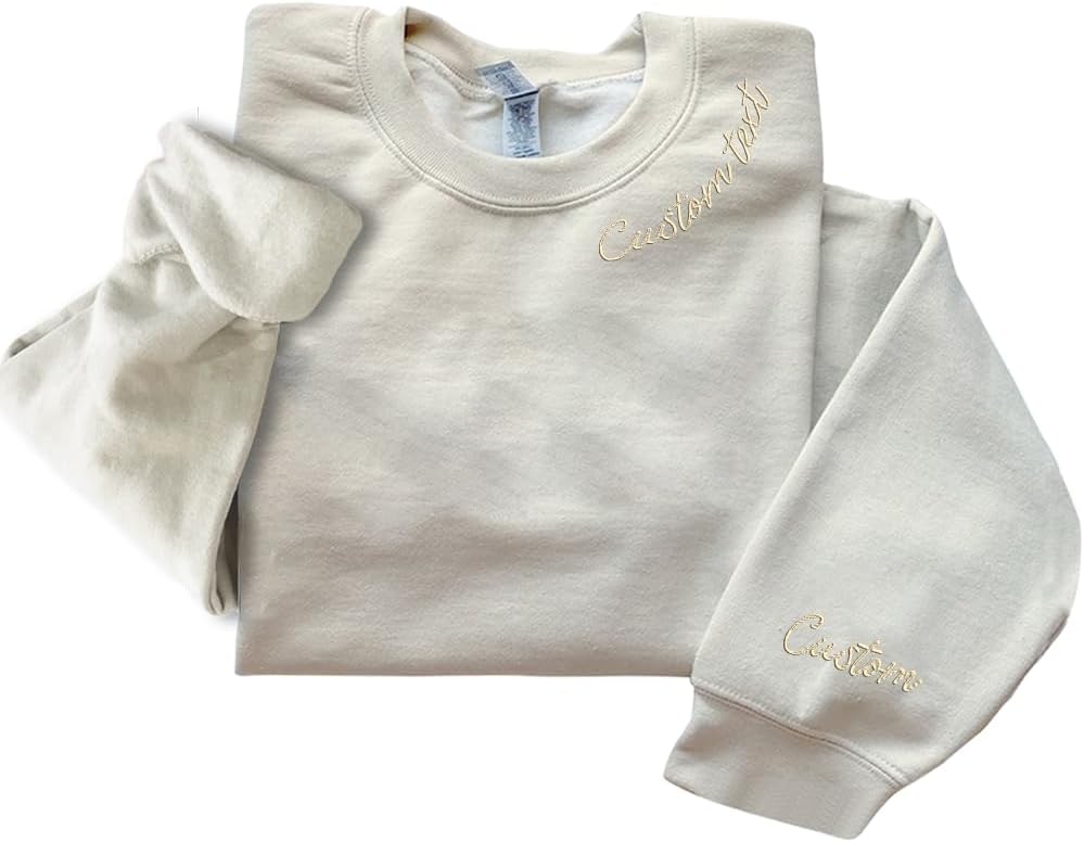 Personalized Custom Embroidered Christmas Sweatshirt