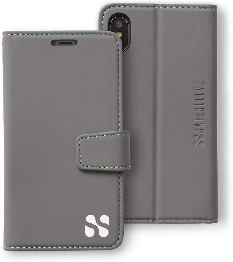 SafeSleeve EMF Protection iPhone Xs Max Case with Wallet Stand