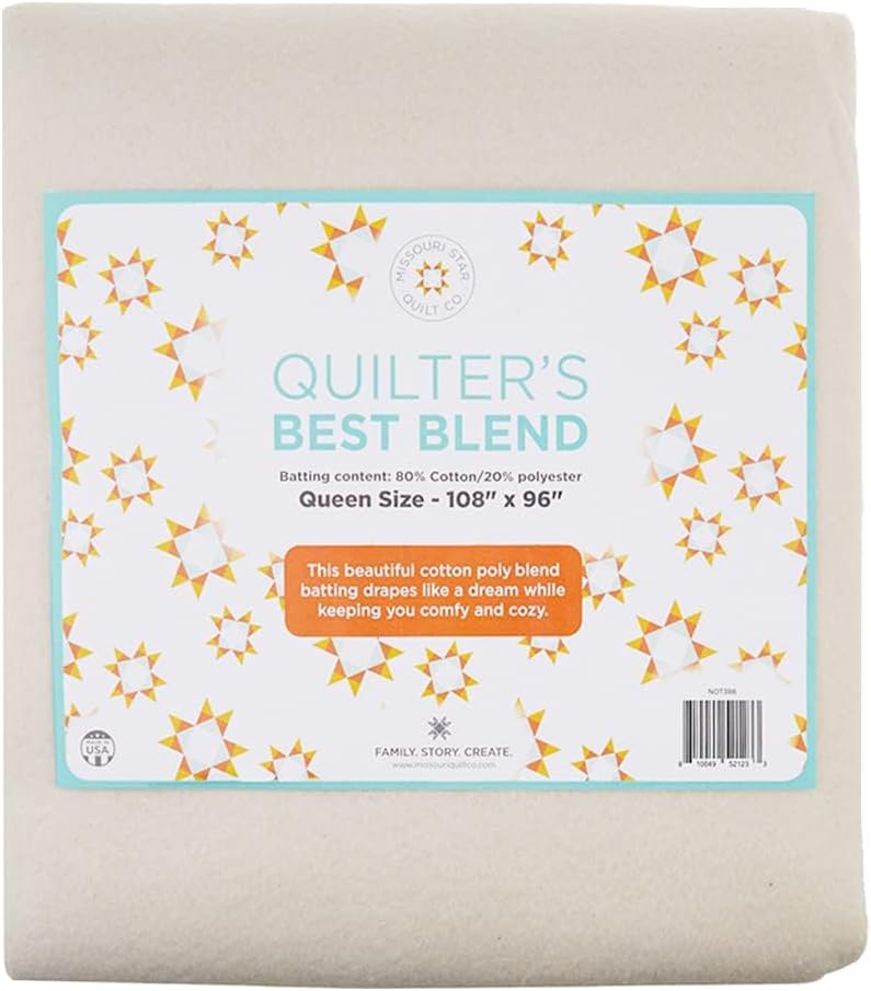 Quilt Batting Queen Size 108in x 96in for Cozy Quilting Projects