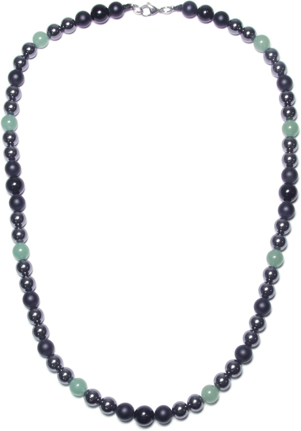 Protection Crystal Beads Necklace for Men - Handmade Energy Jewelry