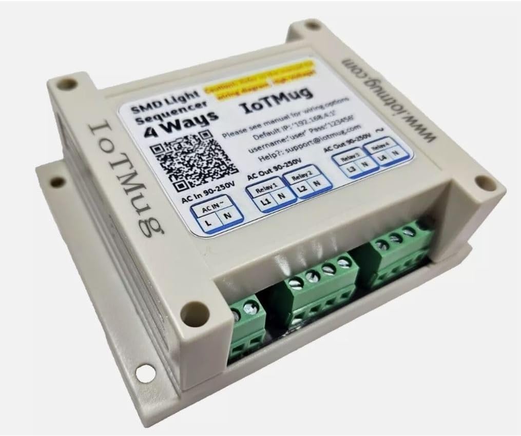 4 Channel Light Controller Sequencer for WiFi Control and Flexibility