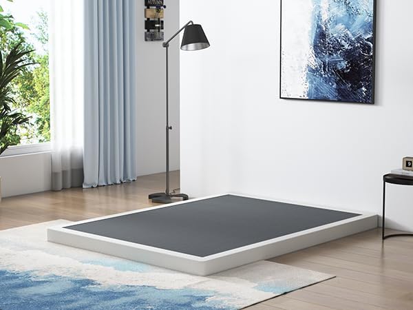 4 Inch Box Spring for California King Bed - Heavy Duty Foundation