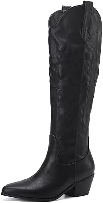 CIERWS Women's Embroidered Western Cowgirl Boots for Style
