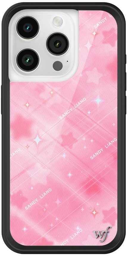 Wildflower Cases iPhone 15 Pro Starry Plaid - Pink Dainty Trendy