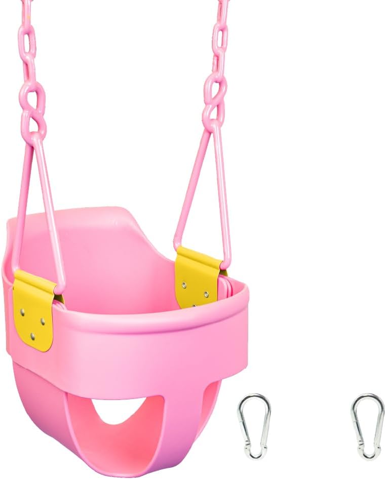 Premium High Back Full Bucket Toddler Swing Seat for Safe Fun