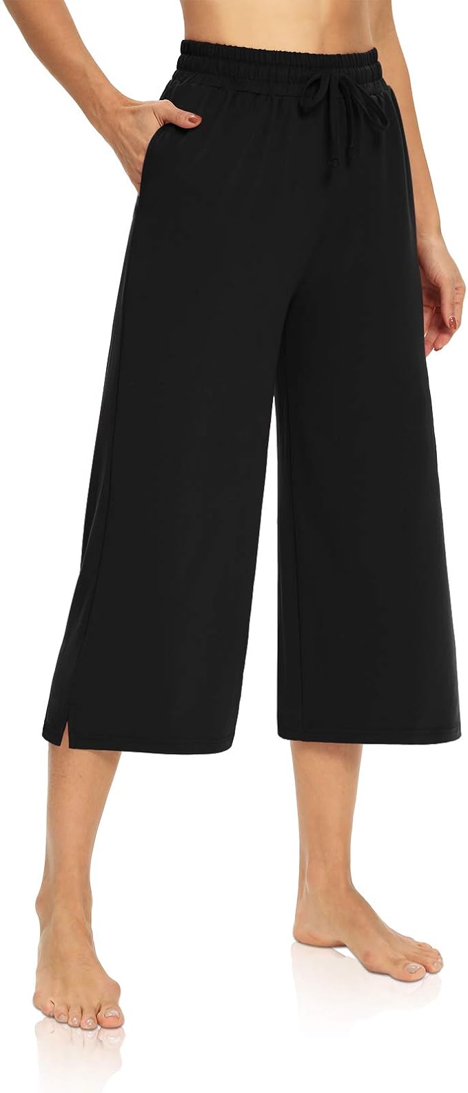 DIBAOLONG Womens Capri Pants for Yoga and Lounge Comfort