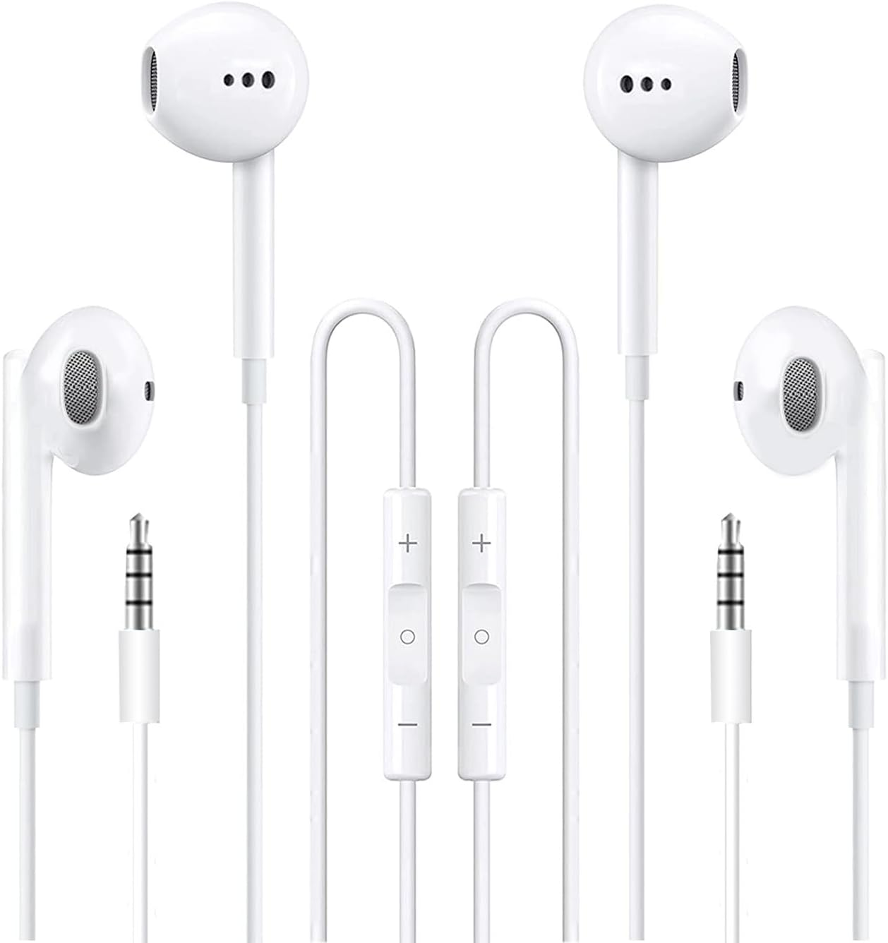 Feefuzz In-Ear Headphones with Mic - Crystal Clear Sound!