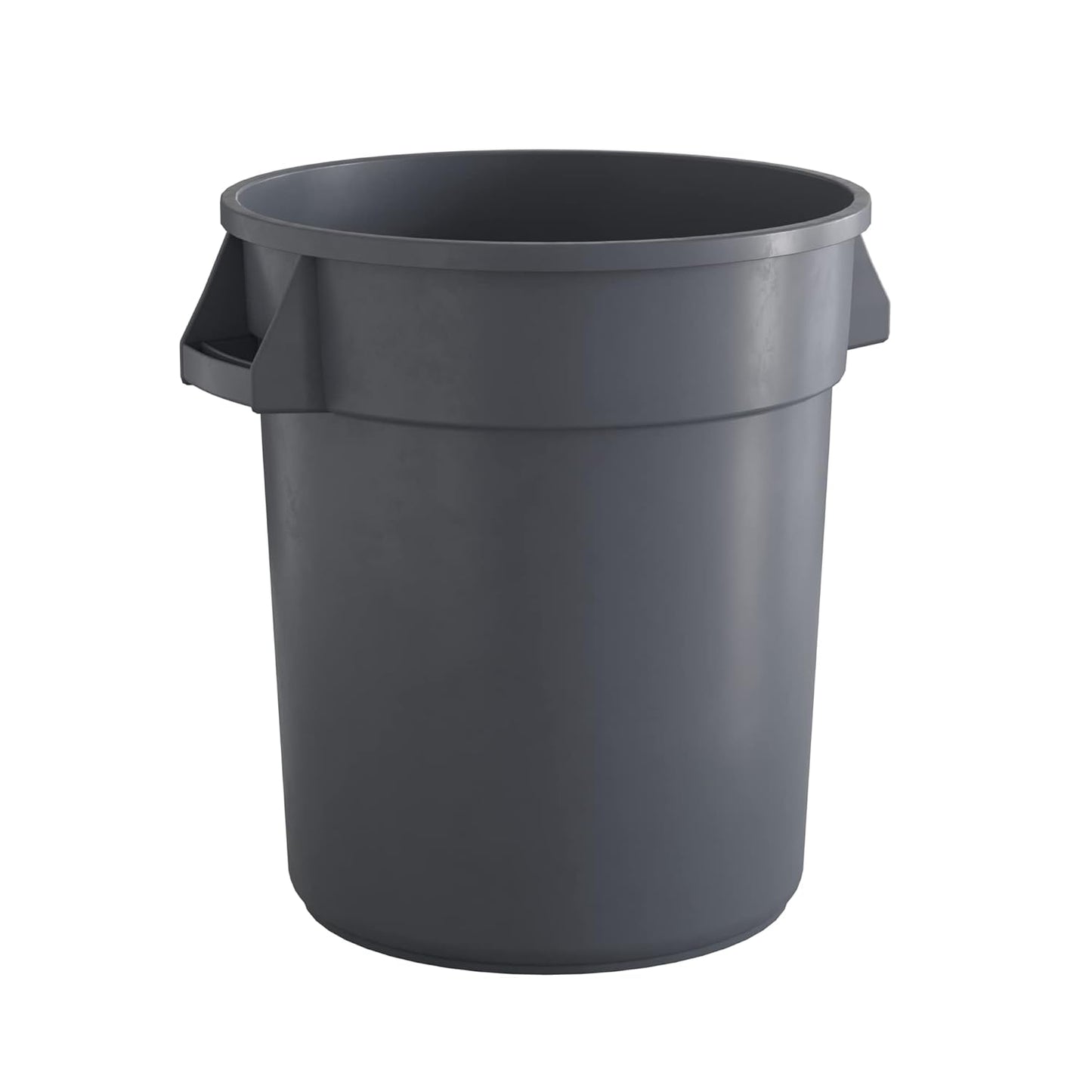 20 Gallon Gray Round Commercial Trash Can for Heavy-Duty Use