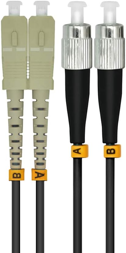 20M SC to FC 10G OM3 Outdoor Armored Duplex Fiber Optic Cable