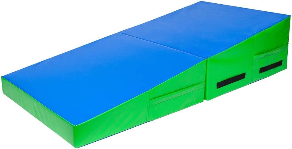 Tumbling Mat for Kids - Matladin Folding Gymnastics Cheese Wedge