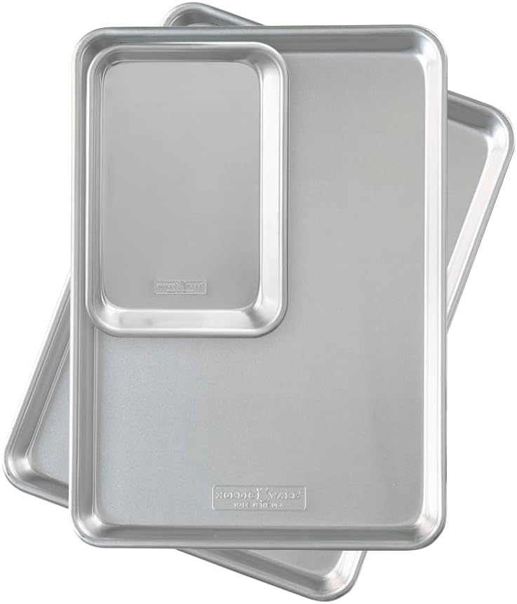 Nordic Ware Naturals Half Sheet Set for Baking and Roasting