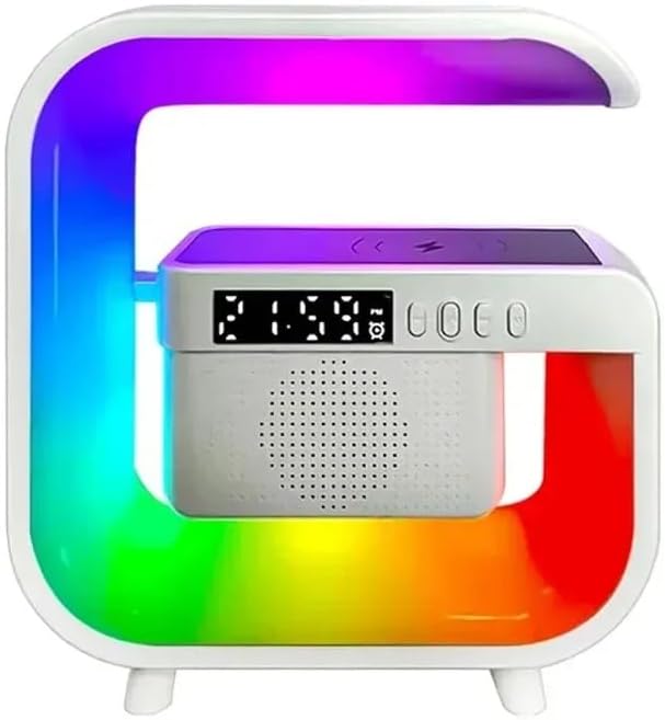 10W Fast Wireless Charging Stand with Speaker & RGB Light