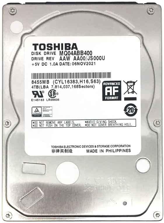 MDD MQ04ABB400 4TB 5400RPM SATA Hard Drive for TiVo & MiniPC