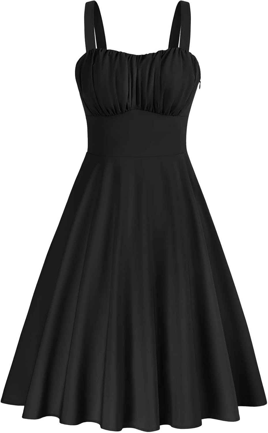 Belle Poque Women's Vintage Sleeveless Floral A-Line Midi Dress