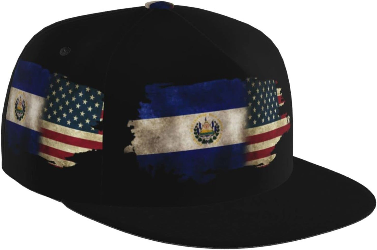 Men's Dual Flag Snapback: Gaming Cap Black
