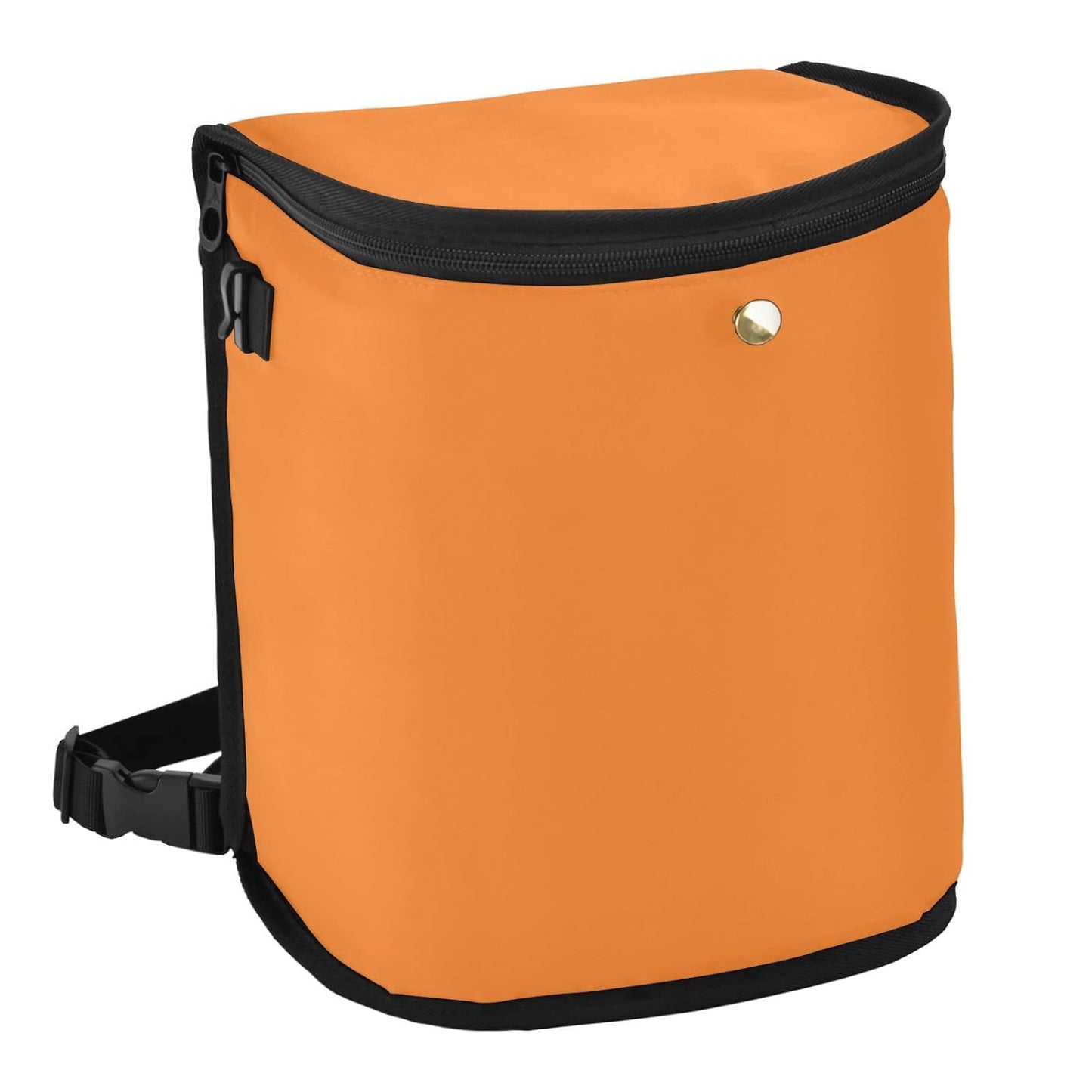 Leak-Proof Dark Orange Car Trash Can - Sturdy, Waterproof, Easy Cleanup