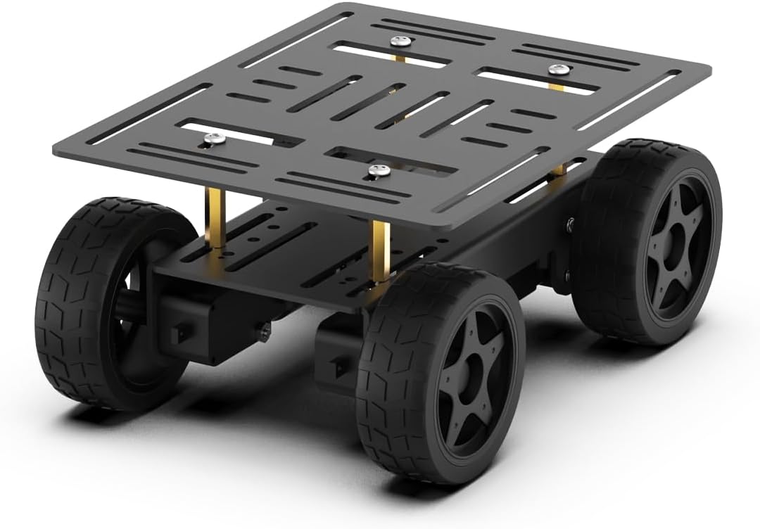 Lewansoul 4WD Smart Robot Chassis Kit - DIY with Aluminum Alloy, TT Motor