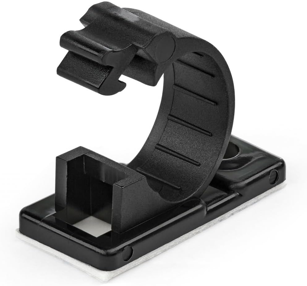 100 Adhesive Cable Management Clips - Organize With Ease!