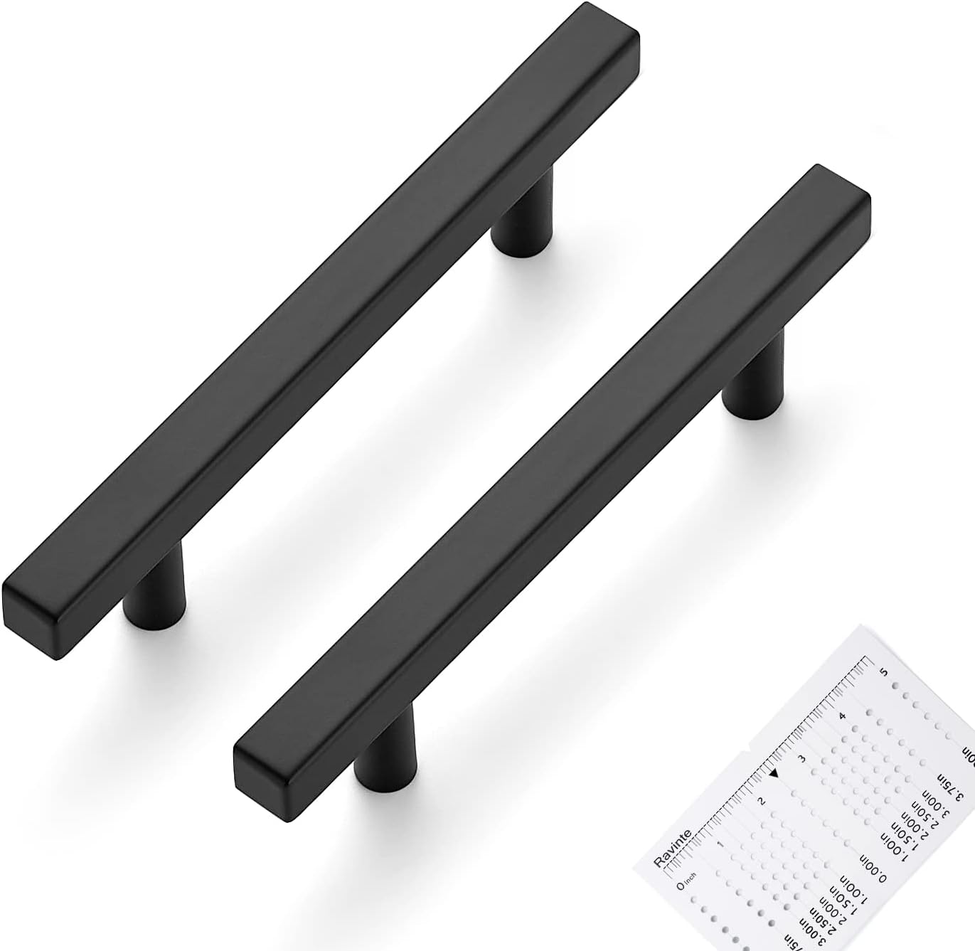 Ravinte 30 Pack Matte Black Cabinet Pulls for Modern Kitchens