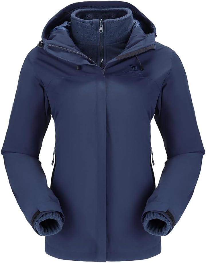 CAMEL CROWN Women's 3-in-1 Ski Jacket - Warm, Waterproof, Windproof!