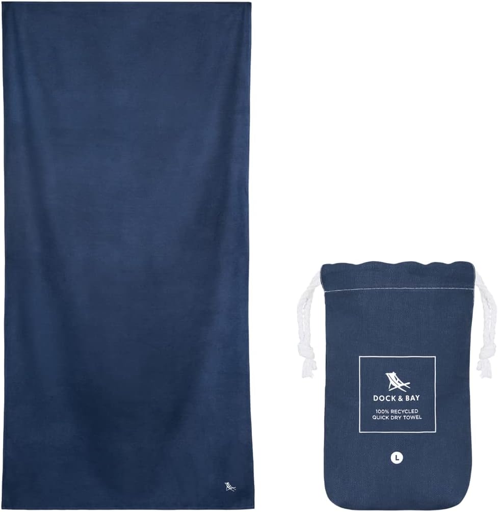 Dock & Bay Beach Towel - Quick Dry, Sand Free, Eco-Friendly