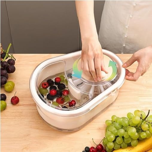 SSIMOO Fruit Cleaner Spinner - Fast & Efficient Washing!