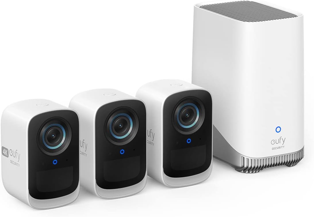 eufyCam S300 3-Cam Kit: 4K Security Camera with AI Features