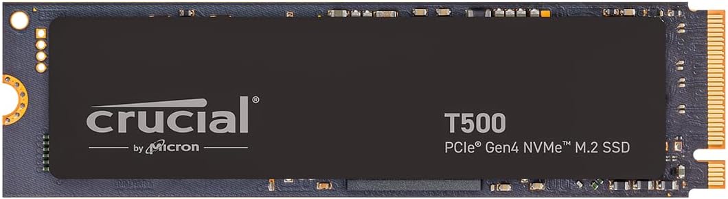 Crucial T500 PCIe Gen4 NVMe 1TB SSD for Gamers and Creatives