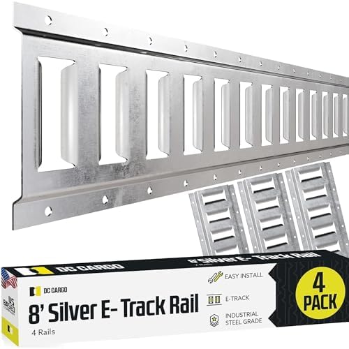E Track Tie Down Rail Kit 8ft for Secure Cargo & Heavy Loads
